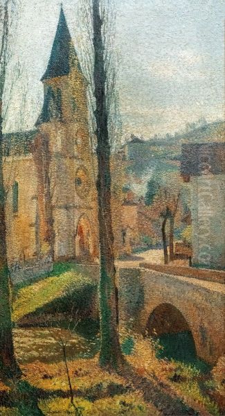 L'Eglise de Labastide-du-Vert et le pont - view 1
