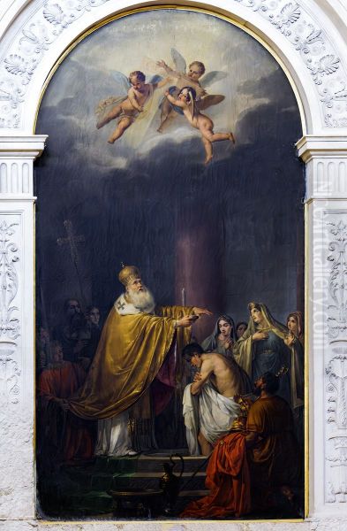 San Silvestro, Venice -Baptism of Constantine - view 1