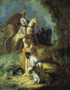The Baptism of the Eunuch by Rembrandt