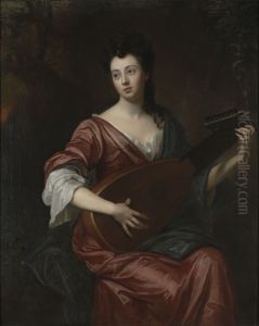 Mrs Arabella Hunt (1662-1705), Playing a Lute
