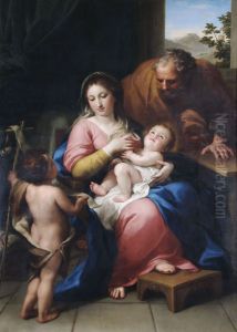 The Holy Family with the Infant Saint John by Anton Raphael Mengs