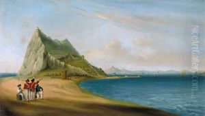 North View of Gibraltar from Spanish Lines