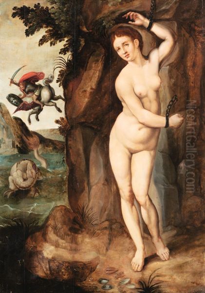 Perseus freeing Andromeda - view 1