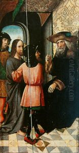 Christ before Pilate. by Colijn de Coter
