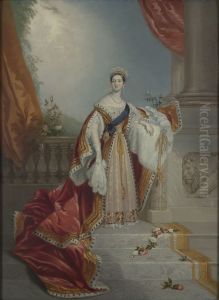Queen Victoria (1819-1901), in Coronation Robes by Alfred Edward Chalon