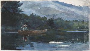 Adirondack Lake (Blue Monday) by Winslow Homer