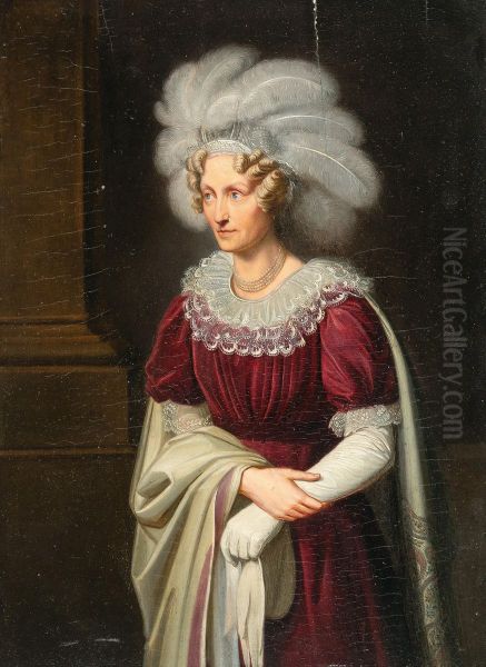 Portrait of Queen Maria Theresia of Saxony - view 1