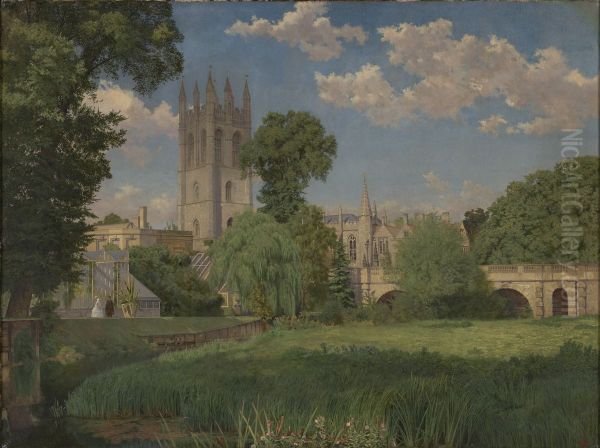 Magdalen Bridge and College, Oxford - view 1