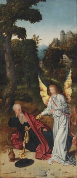 Elijah Fed by the Angel in the Desert - view 1