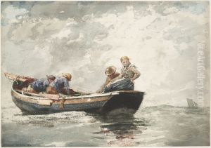 Fisher Folk in Dory by Winslow Homer