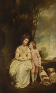 Anne Keppel, Countess of Albemarle (c.1743-1824), and Her Son William Charles (later 4th Earl of Albemarle) (1772-1849) (copy of George Romney) Anne Keppel, Countess of Albemarle (c.1743-1824), and Her Son William Charles (later 4th Earl of Albemarle) (1772-1849) (copy of George Romney)
