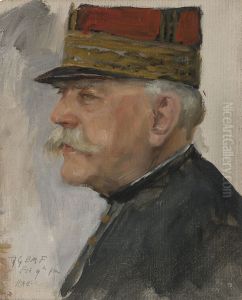 Portrait ofMarshal Joffre, Frenchcommander-in-chief by Herbert Arnould Olivier