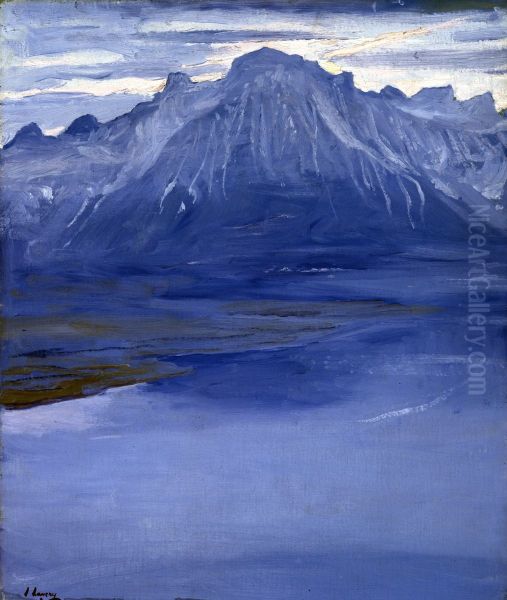 Twilight, Lake of Geneva - view 1