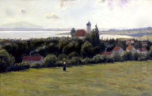 A view of Wasserburg at Lake Constance.