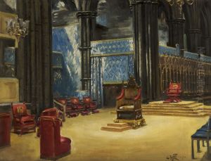 Interior of Westminster Abbey, Arranged for the Coronation, 1937