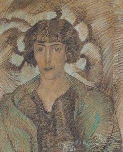 Portret kobiety by Stanislaw Ignacy Witkiewicz (Witkacy)