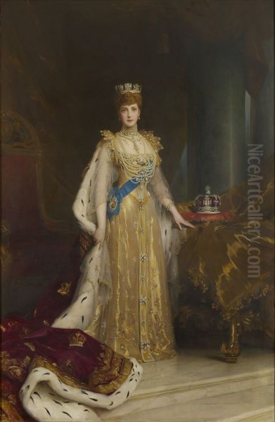 Portrait of QueenAlexandra of Denmark(1844-1925) - view 1