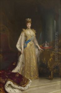 Portrait of QueenAlexandra of Denmark(1844-1925) by Luke Fildes
