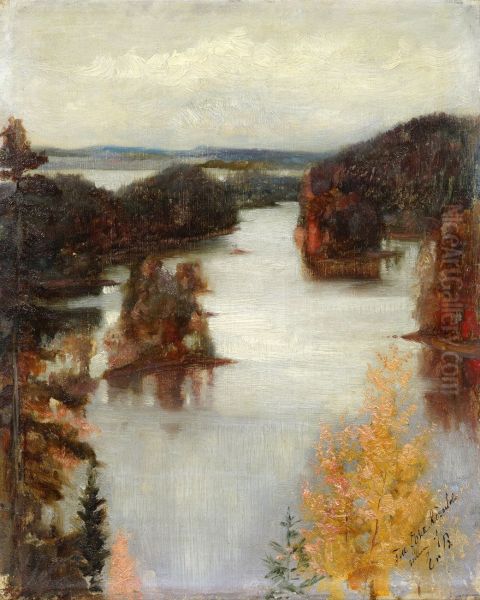 Sketch for Kaukola Ridge at Sunset - view 1