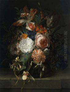 Blumenstillleben, 1691 by Rachel Ruysch