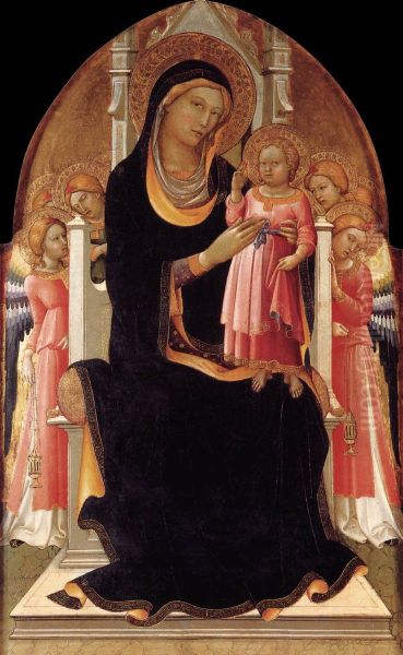 Virgin and Child on the Throne with Six Angels - view 1
