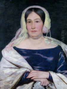 Retrato de la madre de Ramirez Rosales by Raymond Monvoisin