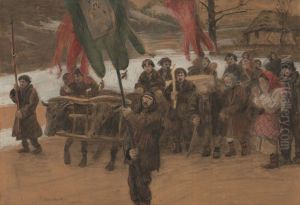 Hutsul funeral by Teodor Axentowicz