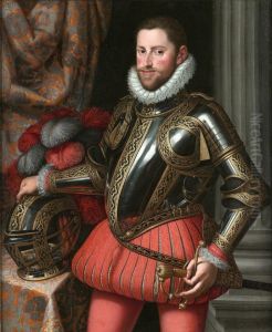 Portrait ofArchduke Ernest of Austria(1553-1595) by Martino Rota Dalmatia