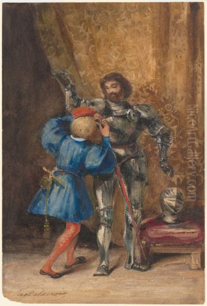 Goetz von Berlichingen Being Dressed in Armor by His Page George - view 1