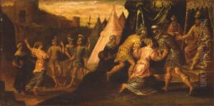 Judith brought before Holofernes by Paolo Fiammingo