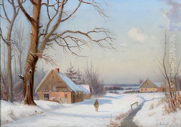 A sunny winter day in the countryside. - view 1