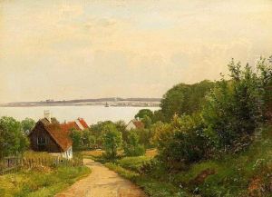 Udsigt til en dansk fjord. by Anders Andersen-Lundby