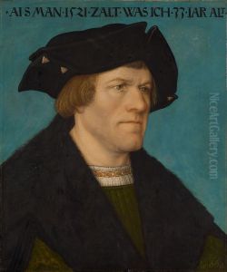 Portrait of a beardless man by Hans Maler Zu Schwaz