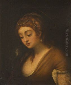 Head of a Female Saint