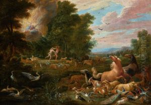 Expulsion from the Garden of Eden by Lambert de Hondt (I)