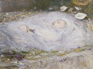 Queen Victoria on her death-bed by Hubert von Herkomer