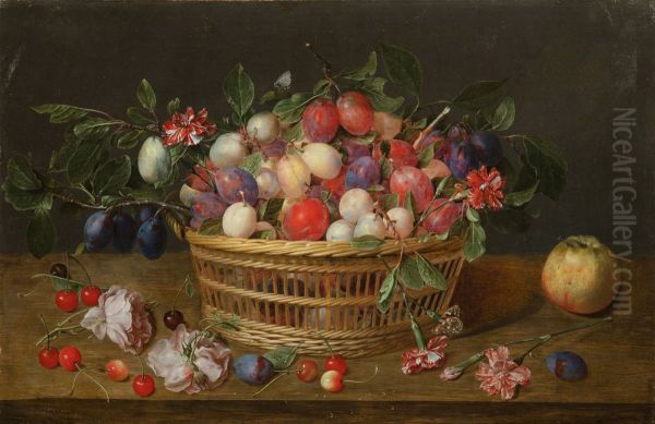 Still-life with plums - view 1