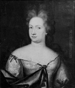 Portrait of Annichen Sibbern (b. Huus) (1660-1714), wife of Nicolai Sibbern by Jacob Coning