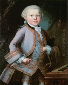 The Boy Mozart by Pietro Antonio Lorenzoni