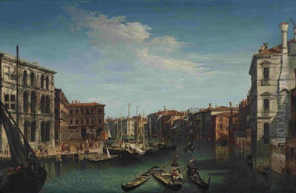 Canal Grande with Palazzo dei Camerlenghi and Campo Erberia - view 1