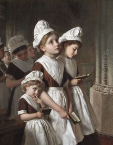 Foundling Girls in the Chapel by Sophie Gengembre Anderson