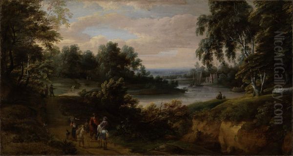 Landscape with a River and Horsemen - view 1