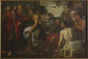 Christ healing the lame at the pool of Bethesda by Artus Wolffort