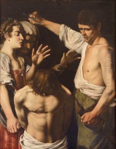 Saint John the Baptist preparing himself for his martyrdom by Louis Finson