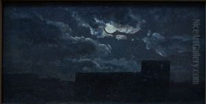 Cloud Study by Johan Wilhelm Ludwig Dahl