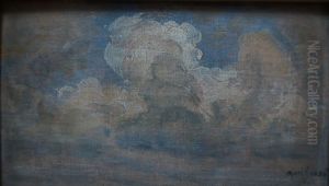 Cloud Study by Johan Wilhelm Ludwig Dahl