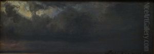 Cloud Study by Johan Wilhelm Ludwig Dahl