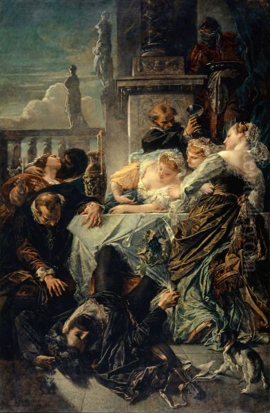 The Death of Pietro Aretino - view 1