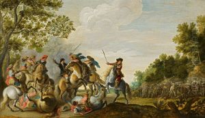 Cavalry engagement