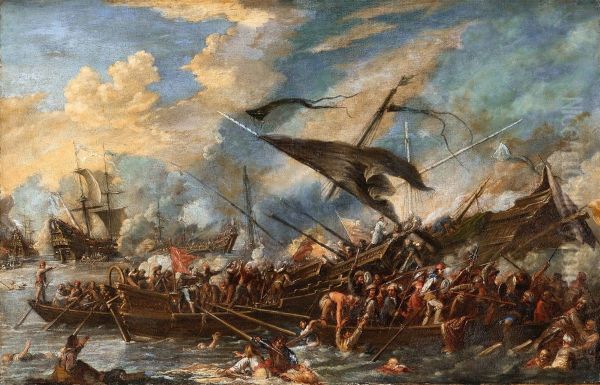 A naval battle - view 1
